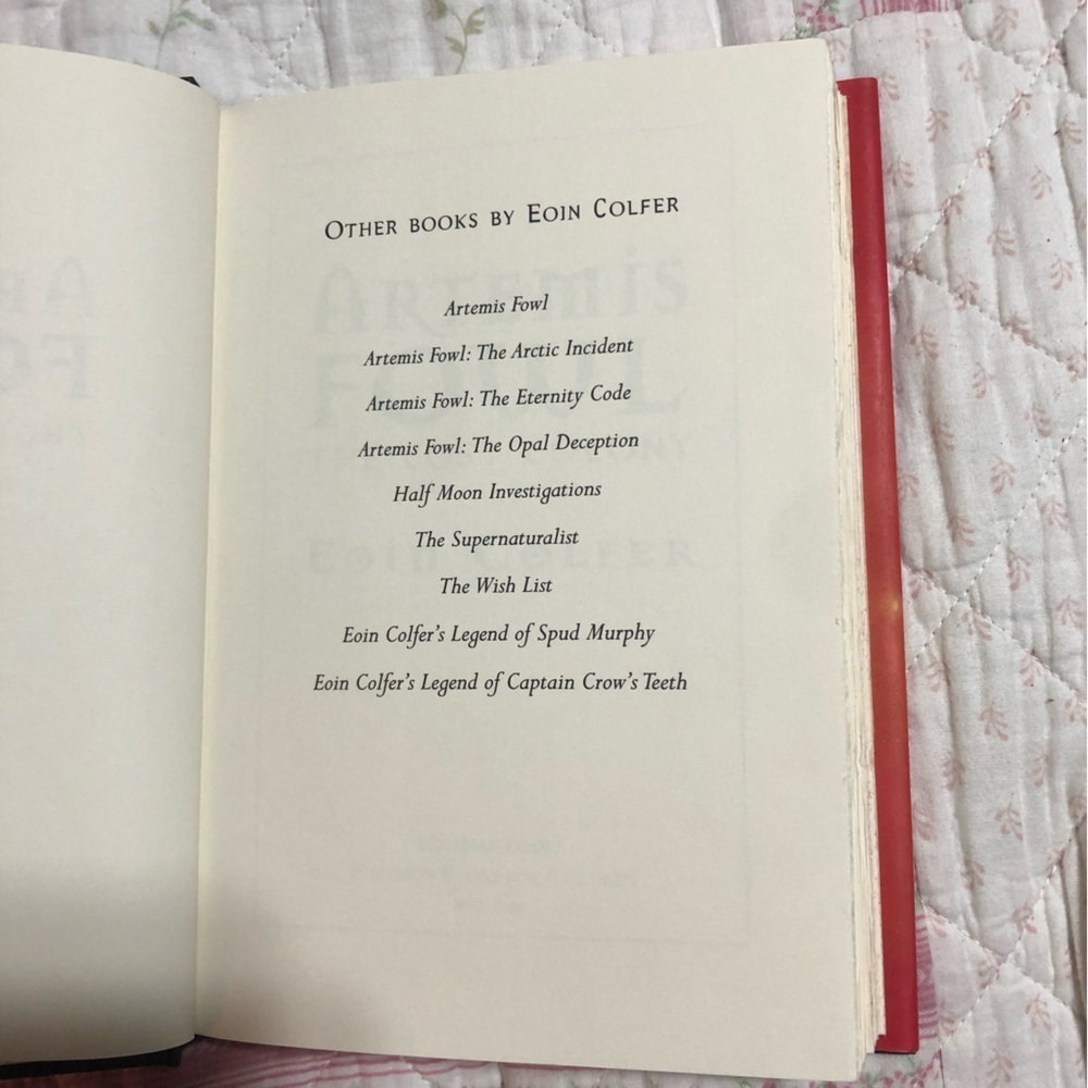 Artemis Fowl: The Lost Colony Hardcover Book . First American Edition - used - Picture 4 of 9